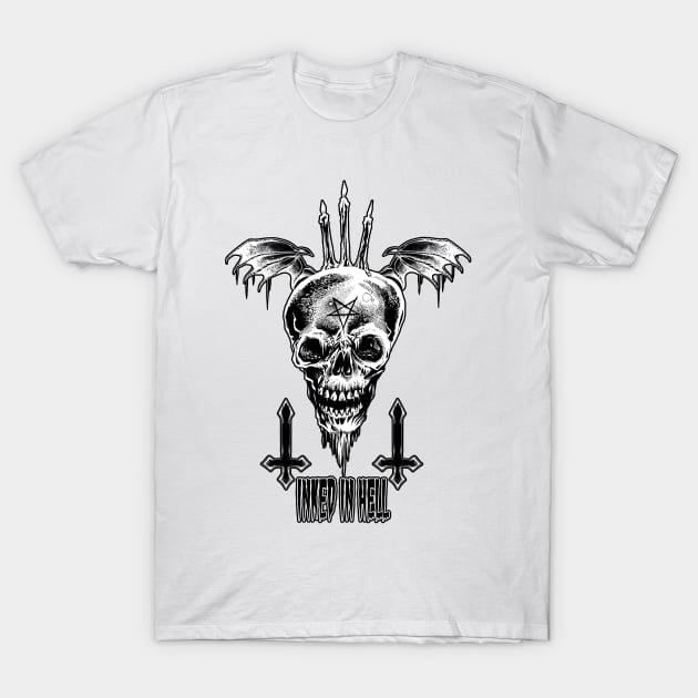 Flying Skull T-Shirt by wildsidecomix